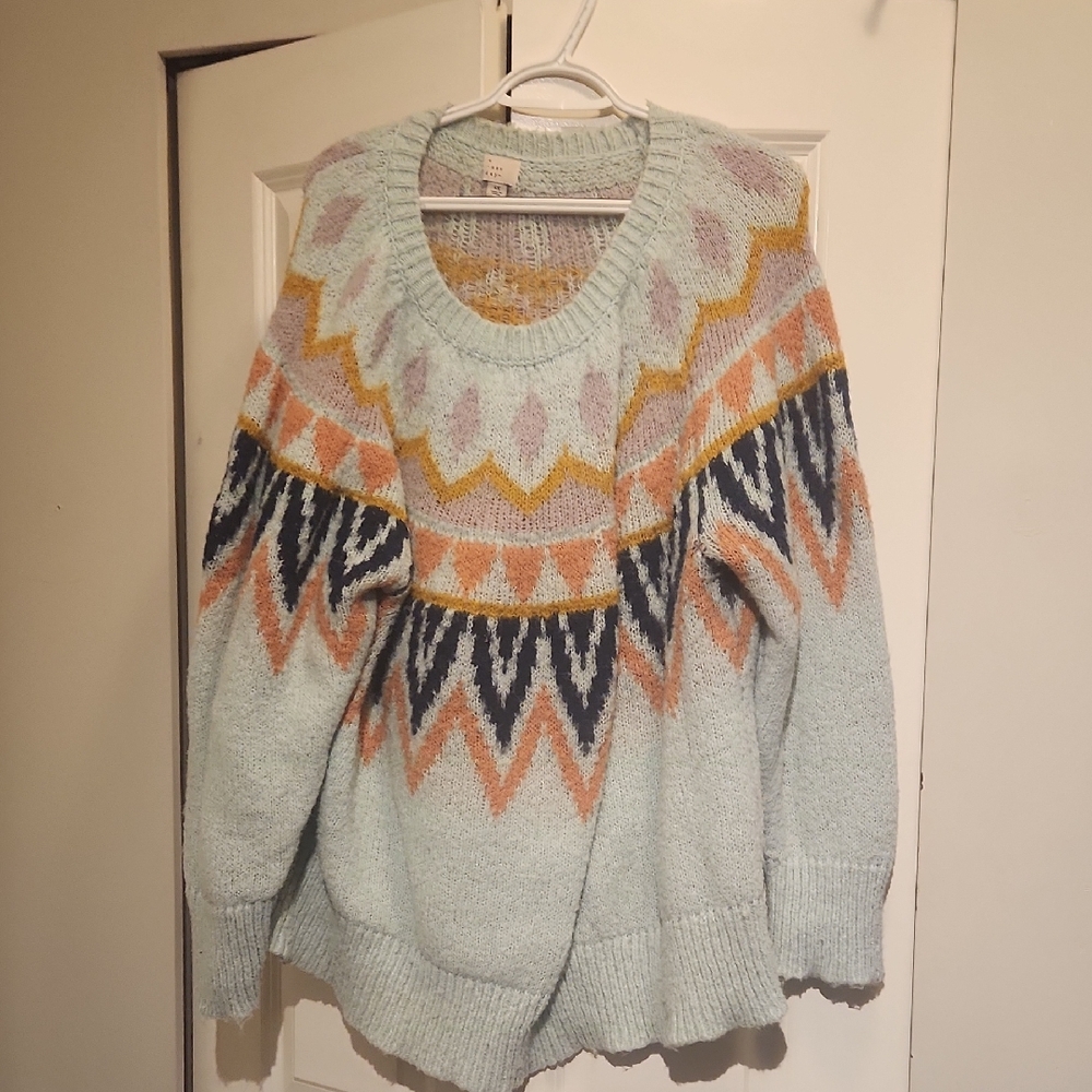Patterned Wooly Sweater